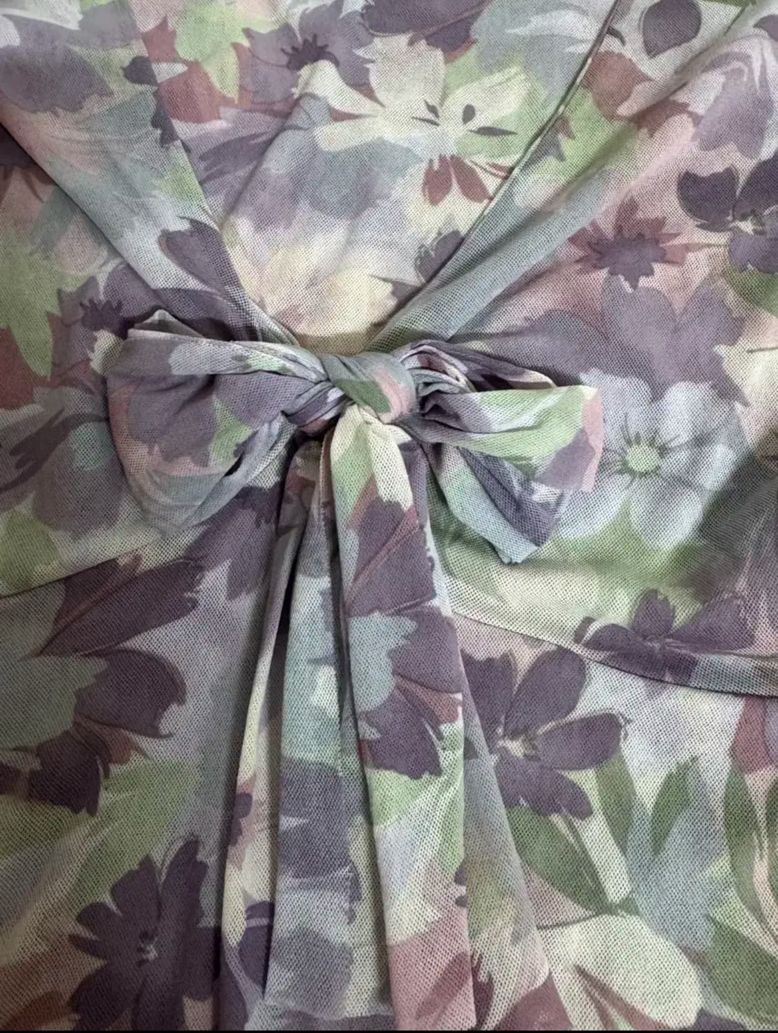 Sweet Pea 플로럴 메쉬 리본 블라우스 상품이미지4