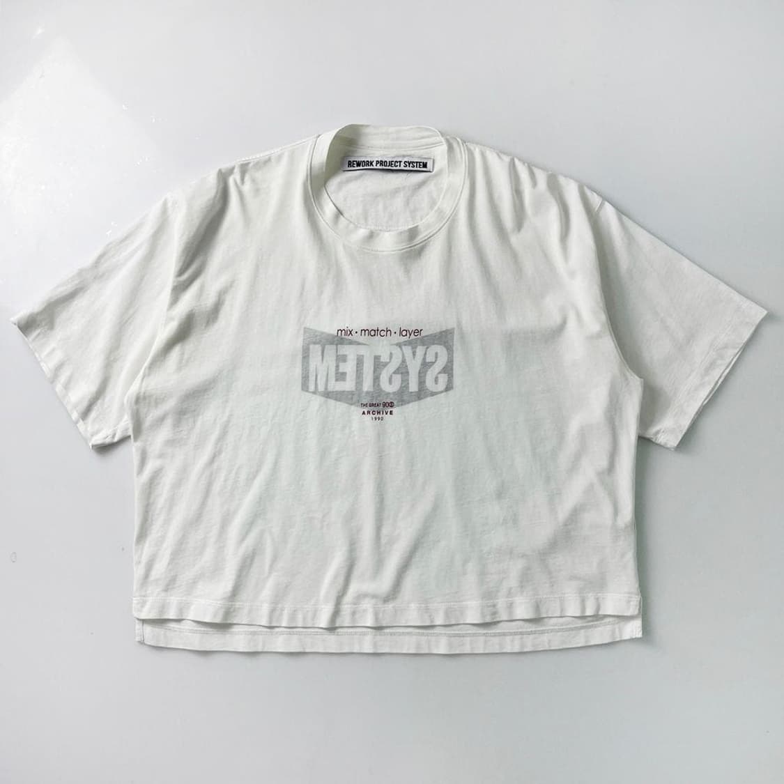 시스템 20ss 90s 아카이브 반팔 티셔츠 PR1609 상품이미지1