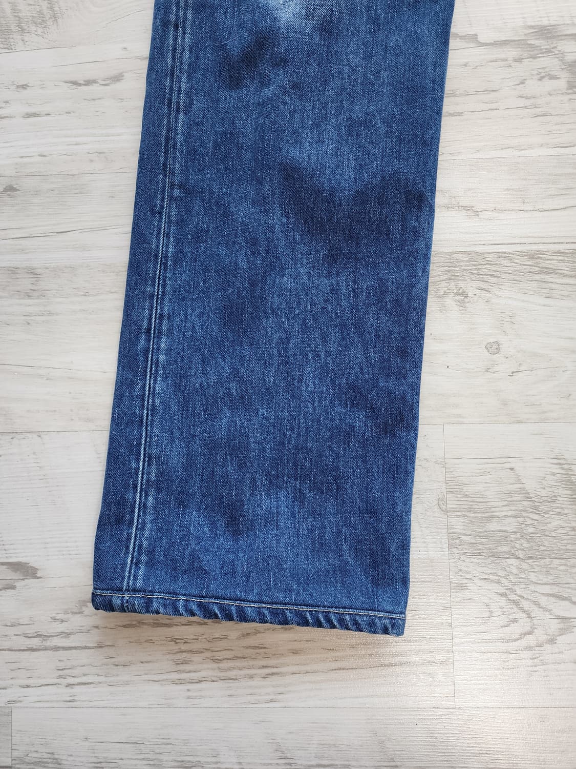 LEVIS 리바이스 502 일본산 셀비지 워싱 데님 팬츠. W34 청바지 상품이미지3