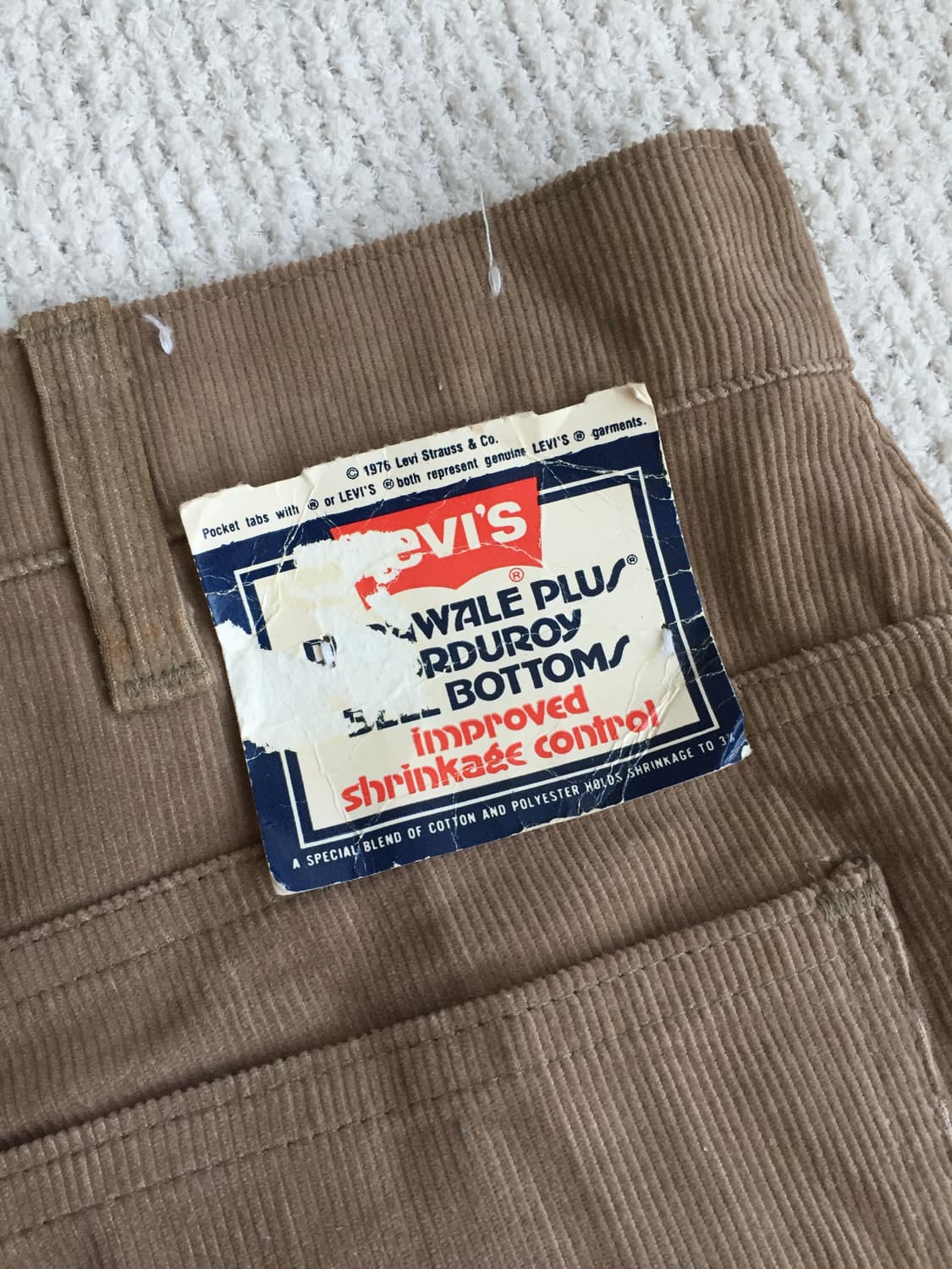 데드스탁 70‘s levis 646 벨바텀 코듀로이 팬츠  상품이미지5