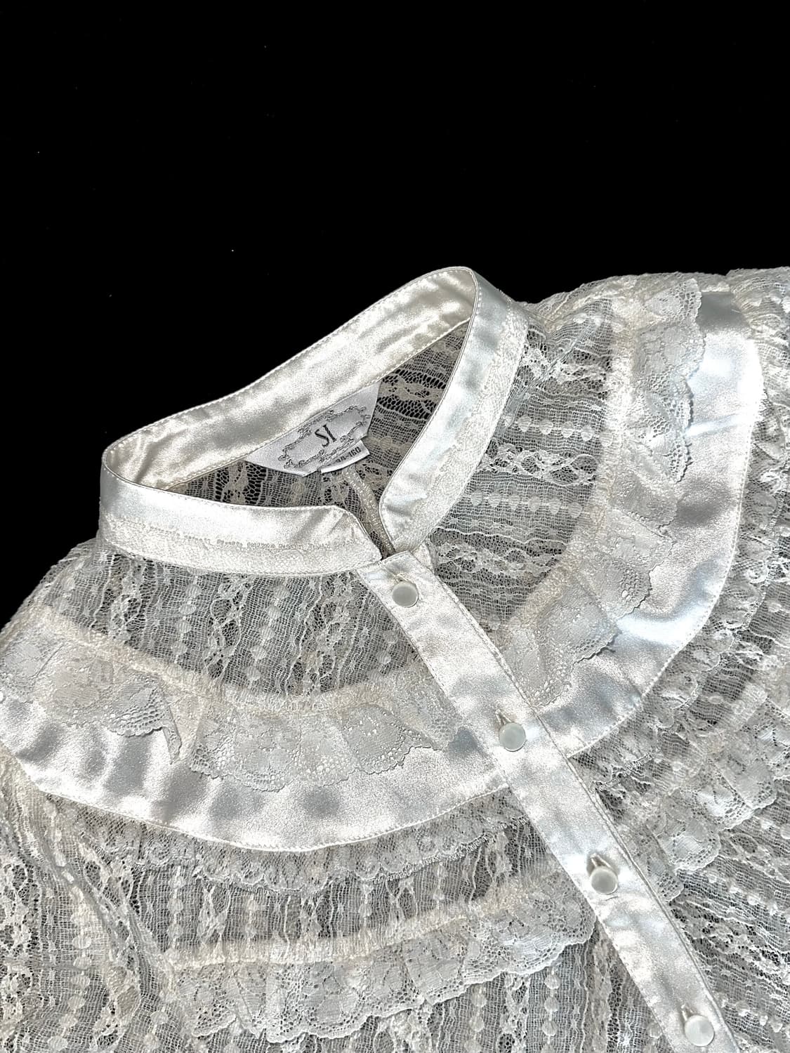 빈티지 시스루 레이스 블라우스 상품이미지2