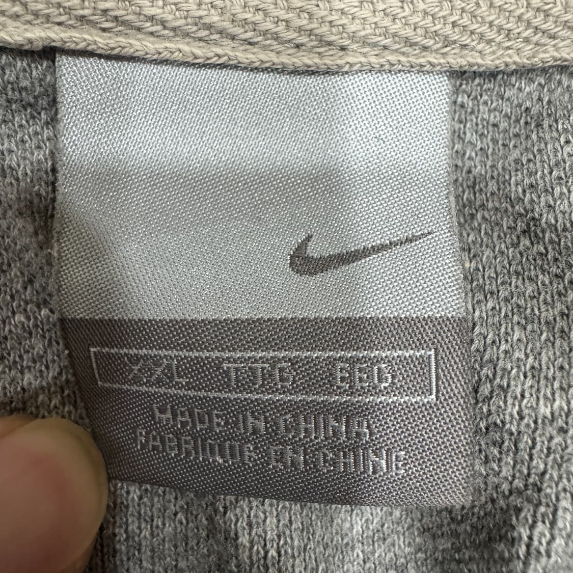 nike 나이키 스우시 회색 반팔 카라 티셔츠 상품이미지3