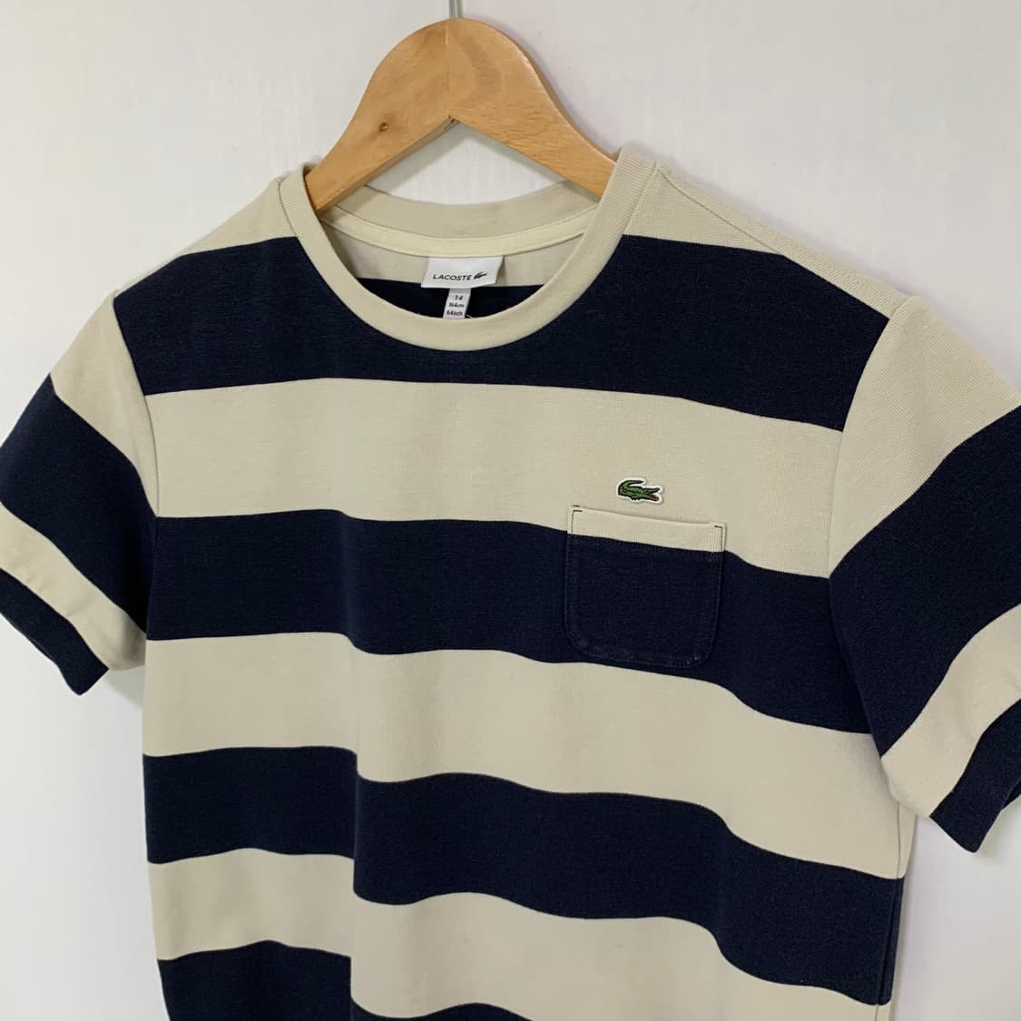 라코스테 키즈 빈티지 볼드 스트라이프 반팔 티셔츠 상품이미지4