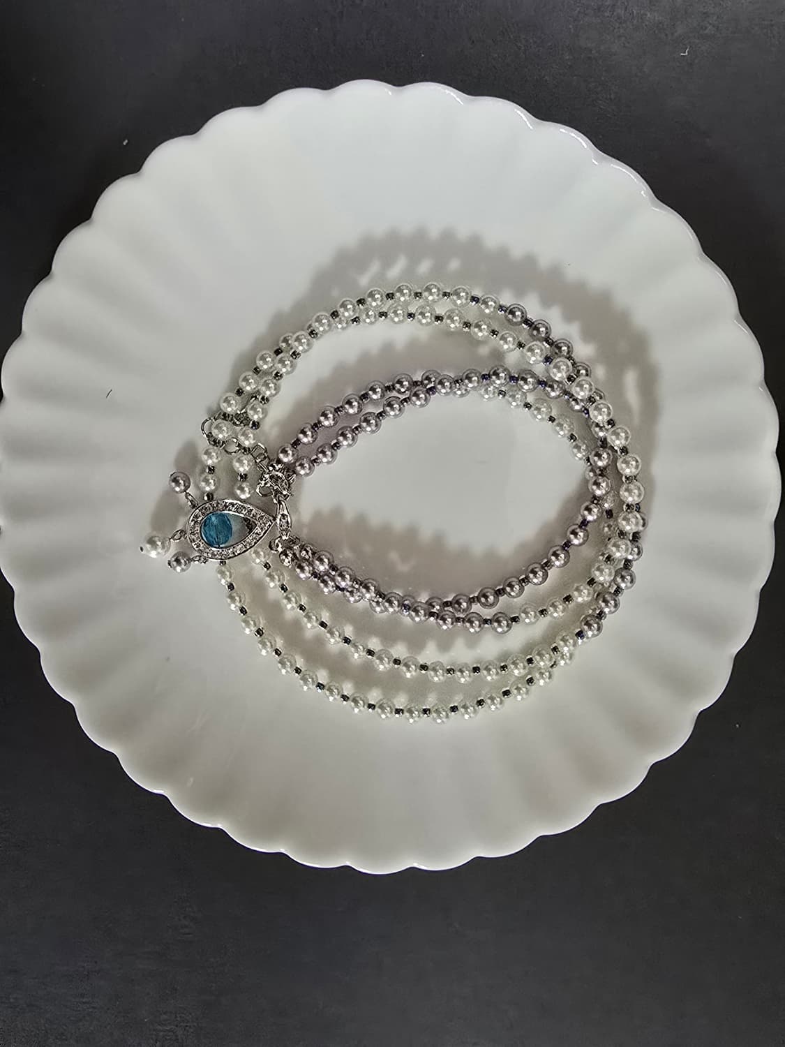 규빅 물방울팬던트 진주목걸이 상품이미지5