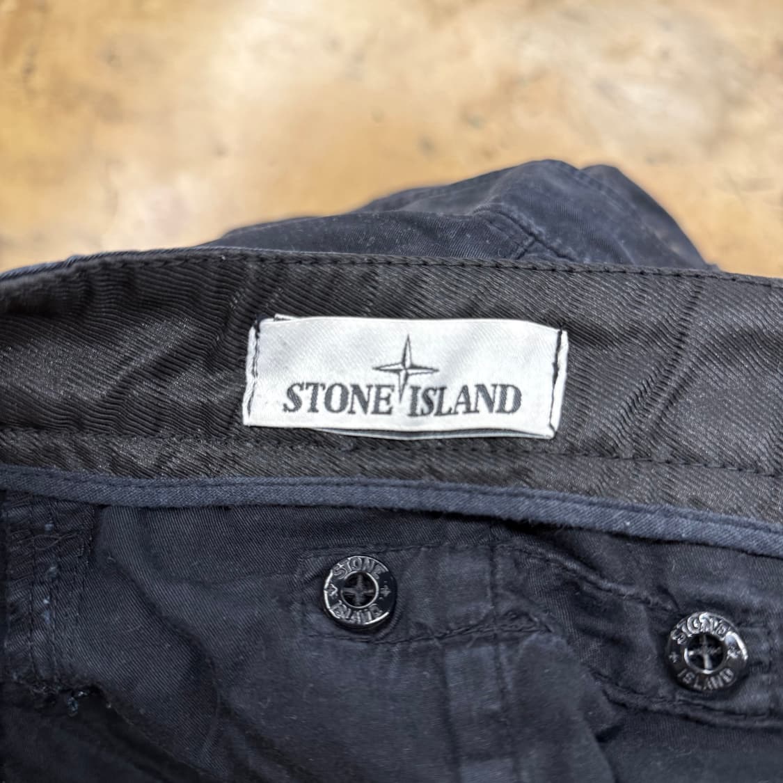 [정품/W36] 스톤아일랜드 블랙 카고 면바지 b14 상품이미지4
