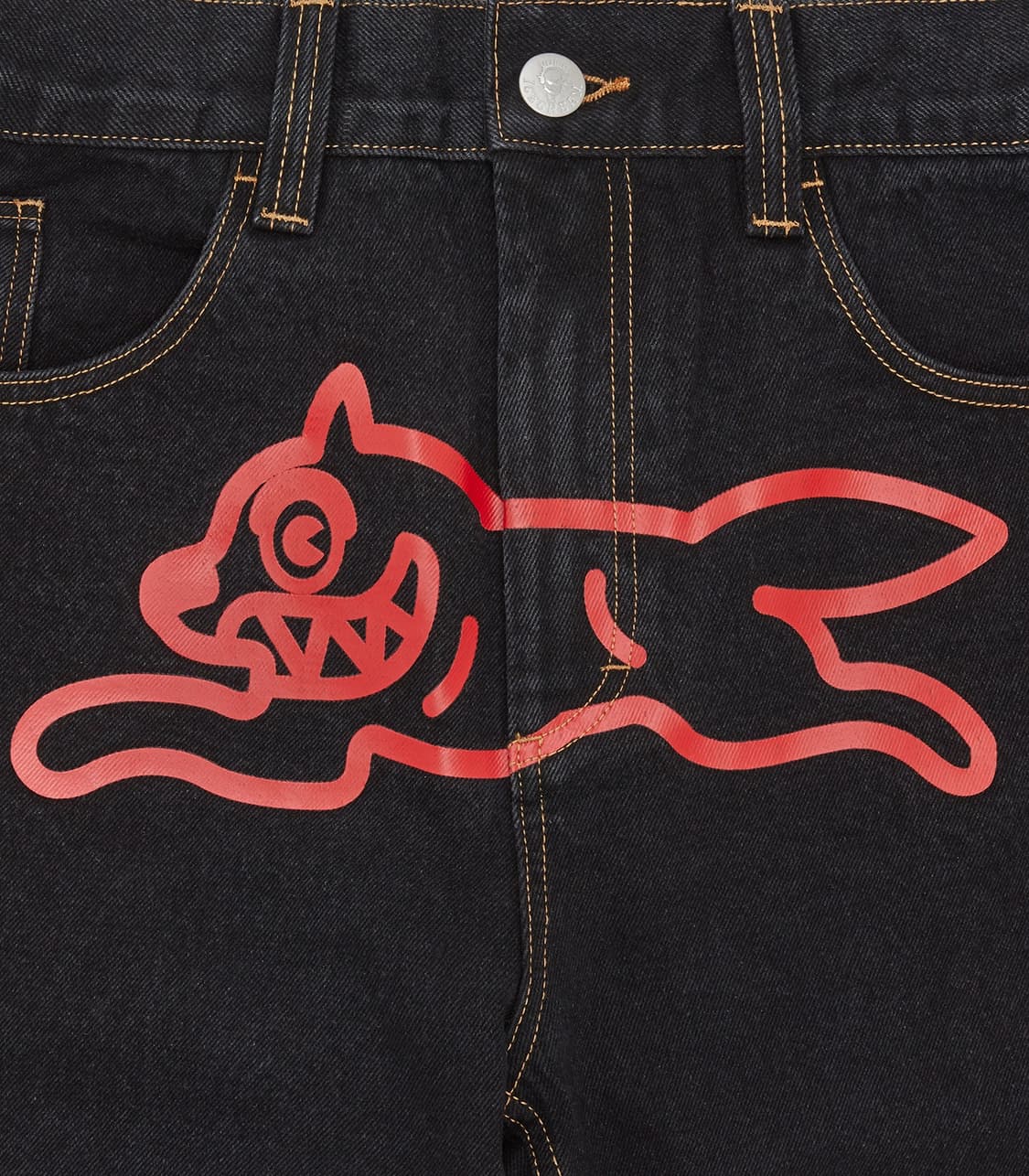 [30,32,34]BBC 아이스크림 26ss 러닝 도그 데님 팬츠/블랙 상품이미지1