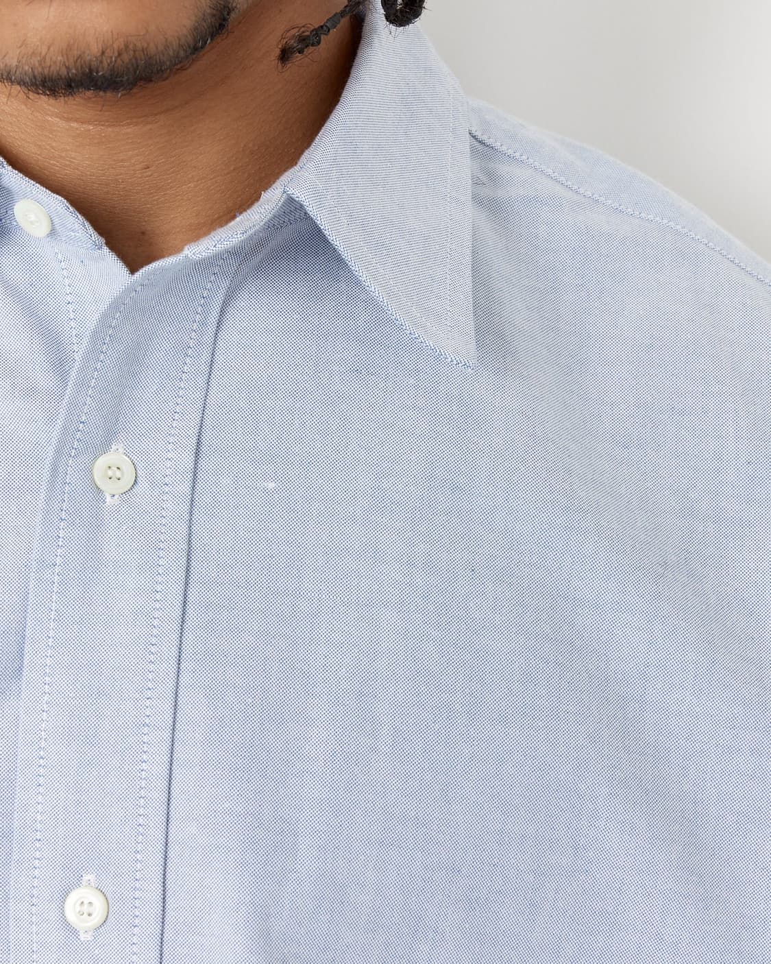 실라쥬(Sillage) 와이드 옥스포드 셔츠 블루 상품이미지5