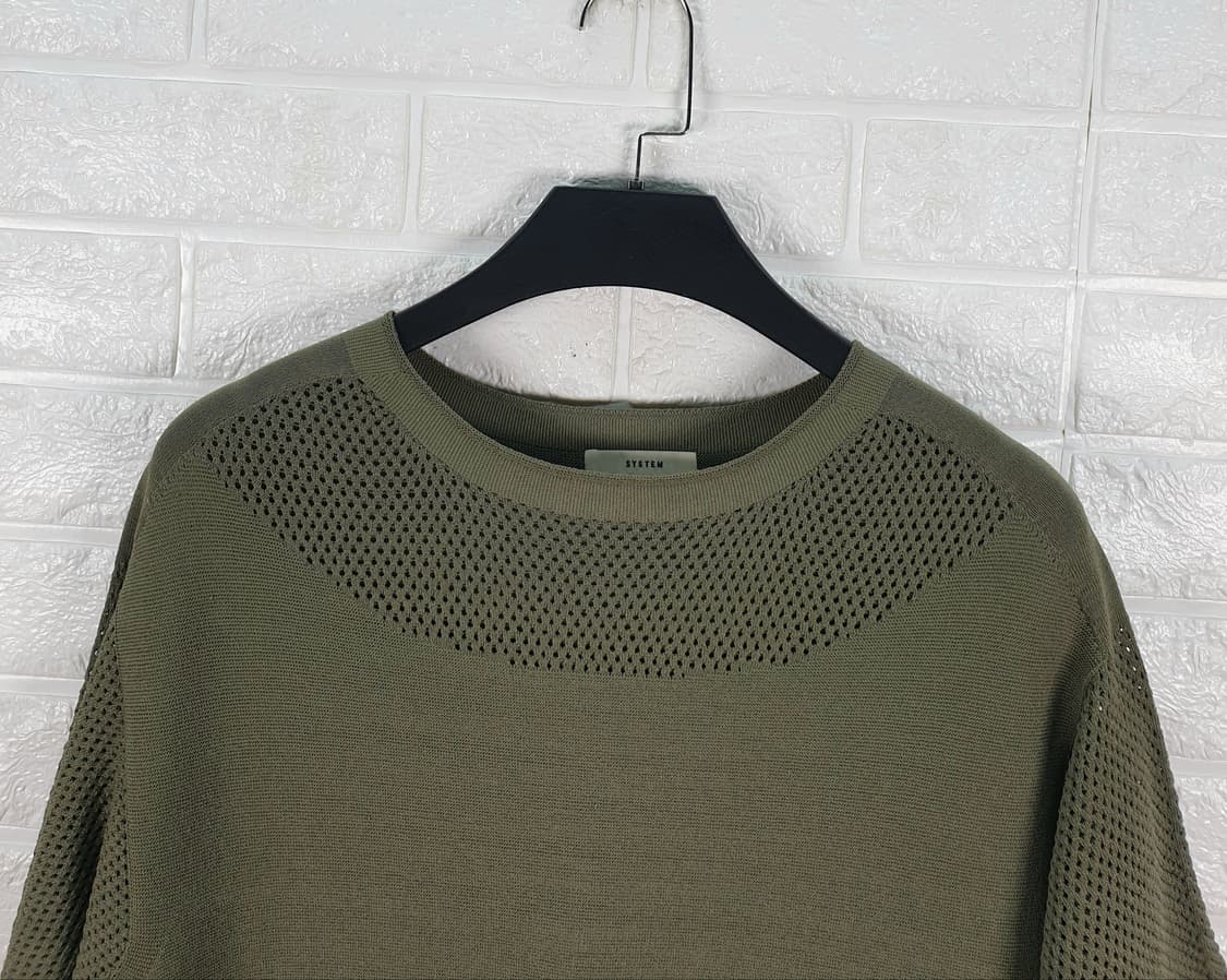 [55]시스템 펀칭 디테일 니트 원피스 상품이미지4