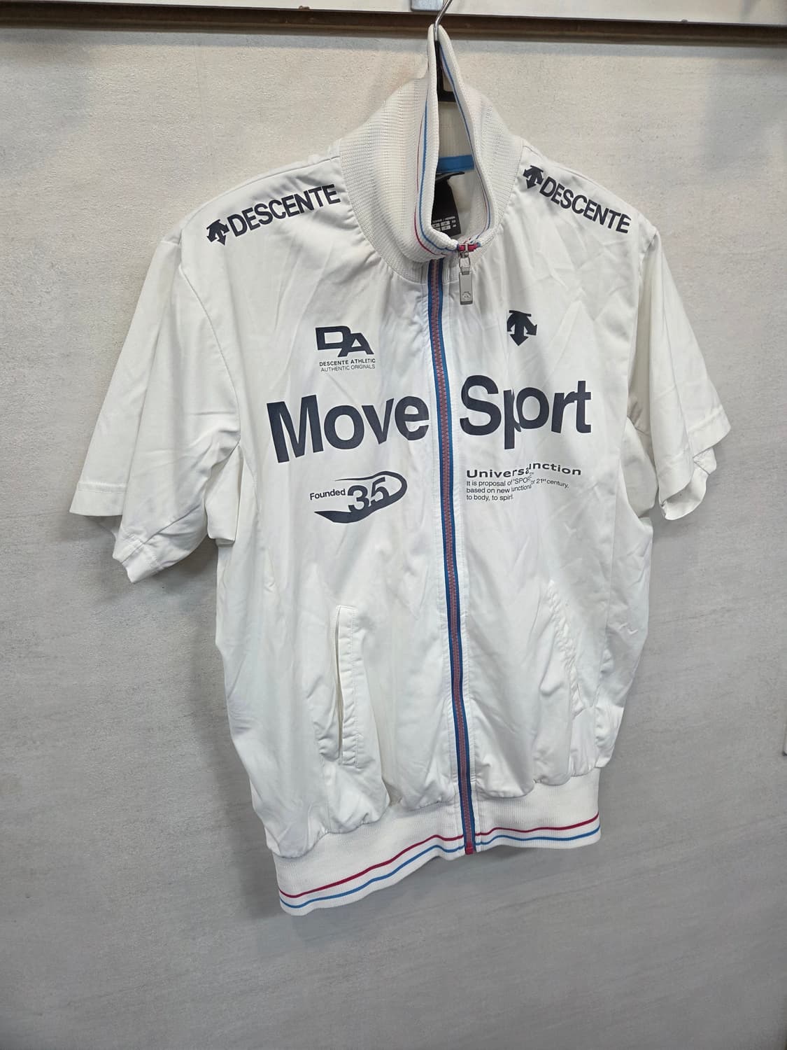 데상트 스포츠 무브 져지반팔 집업 m 상품이미지5