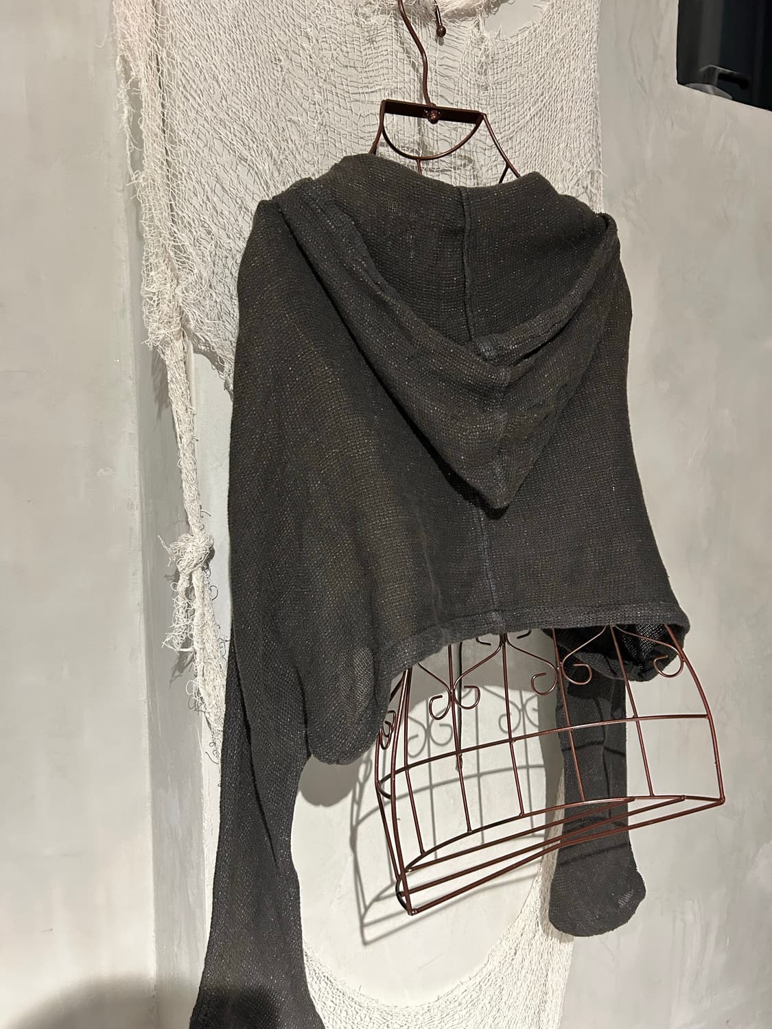 캐피탈 후드 크롭 가디건  상품이미지3