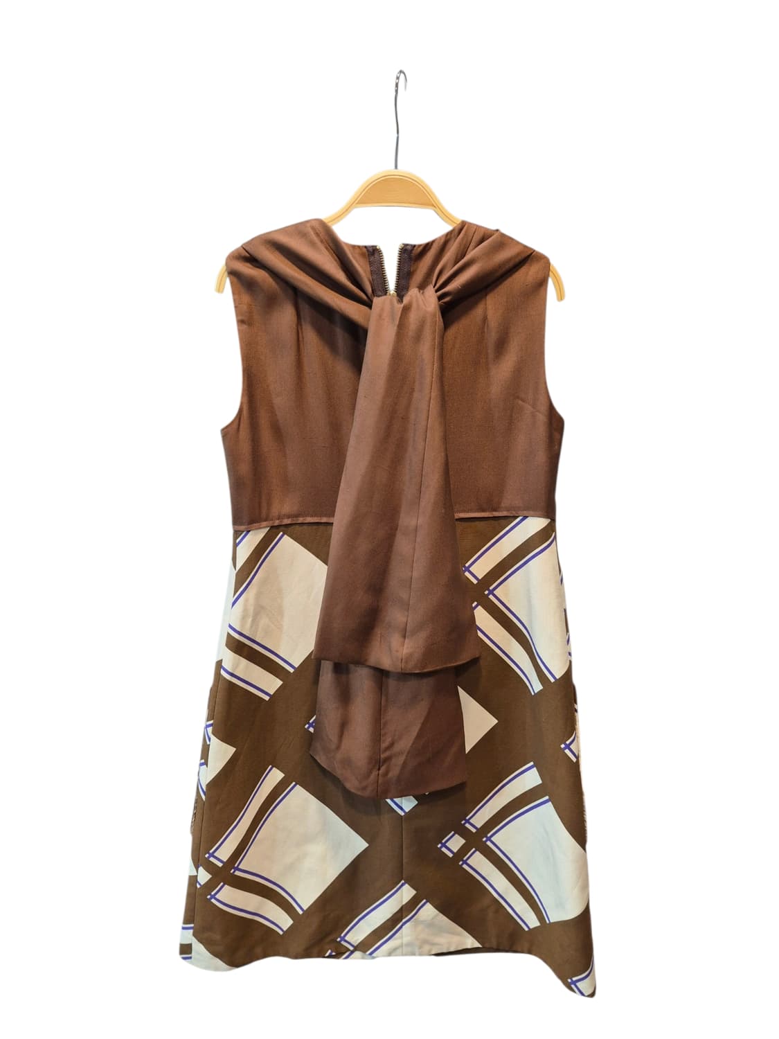 마크제이콥스 브라운 체크 민소매 원피스 상품이미지3