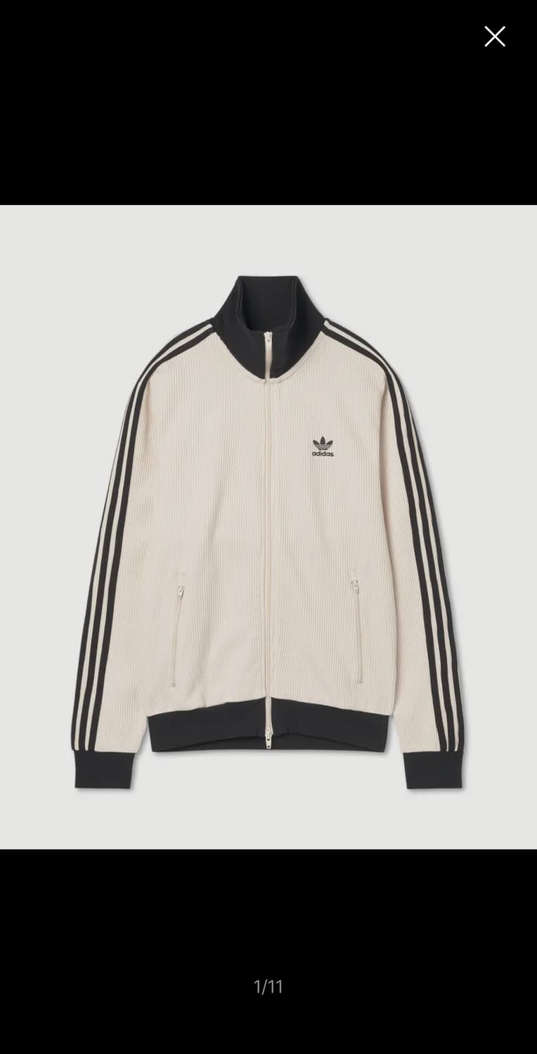 아디다스 와플 BB 트랙탑 져지 원더 화이트 상품이미지1