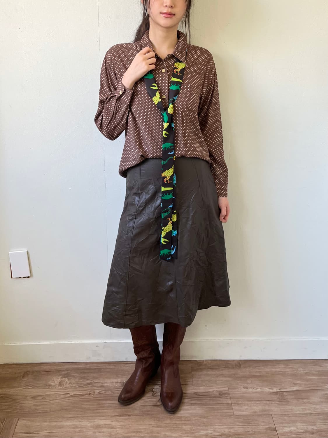 Japan vtg Jurassic 스카프 상품이미지10