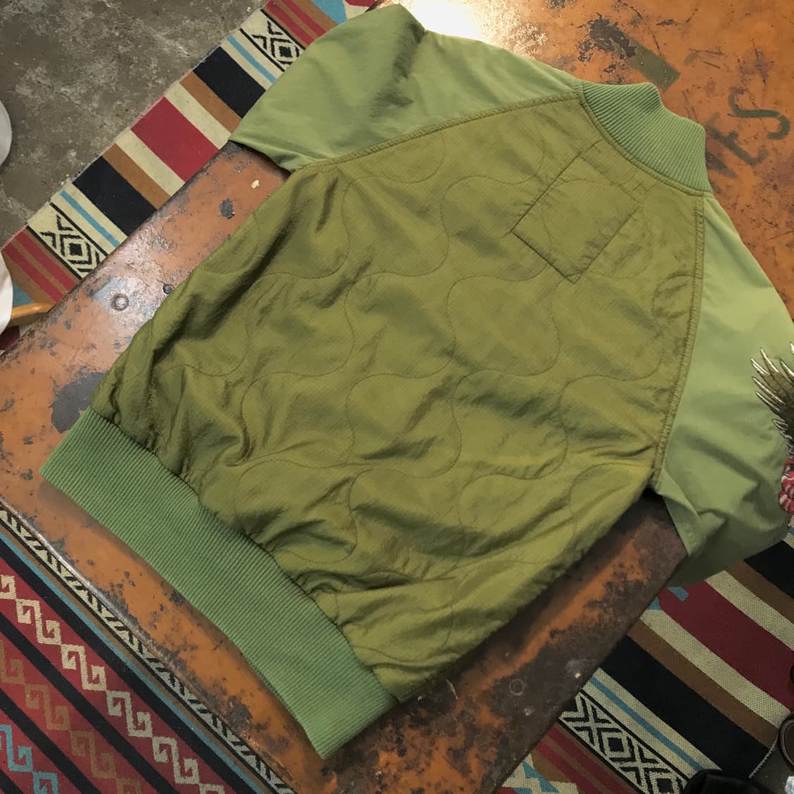 데님 앤 서플라이 독수리 자수 카키 퀼팅 자켓 여성 55 66 남성 97 상품이미지7