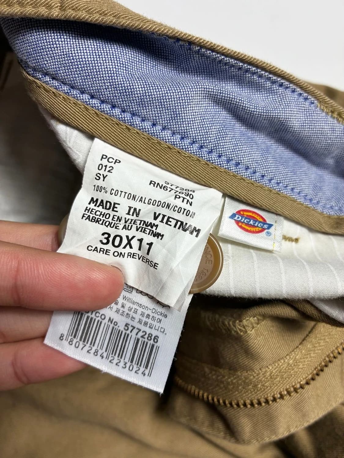 디키즈 Dickies 스몰로고 치노 반바지 R1219 상품이미지8
