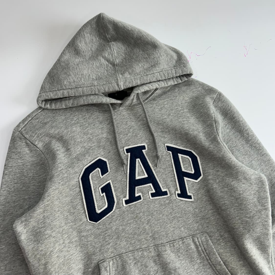 Gap 갭 네이비 로고 그레이 후드티 상품이미지4