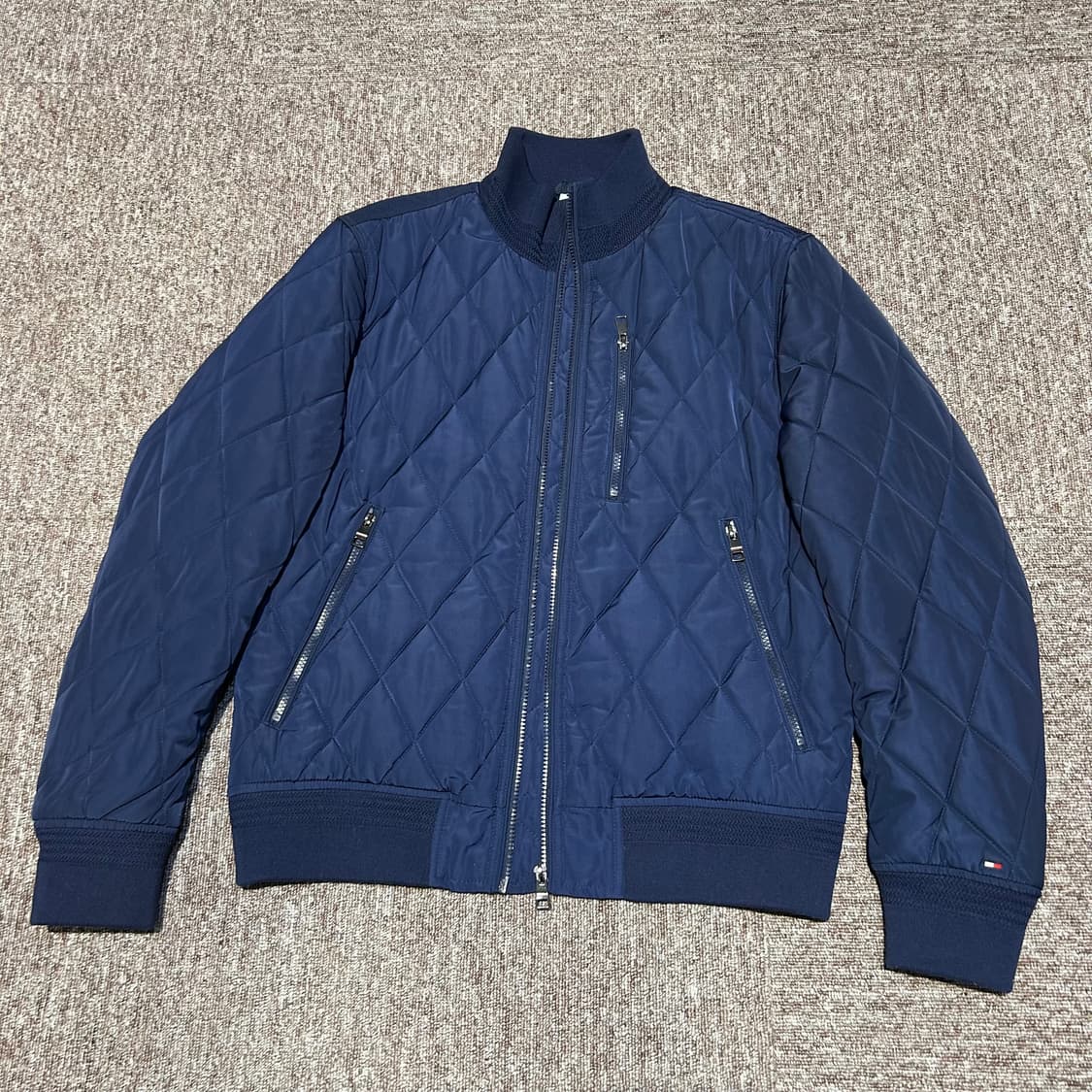 L) 타미힐피거 네이비 퀼팅 자켓 점퍼 상품이미지1