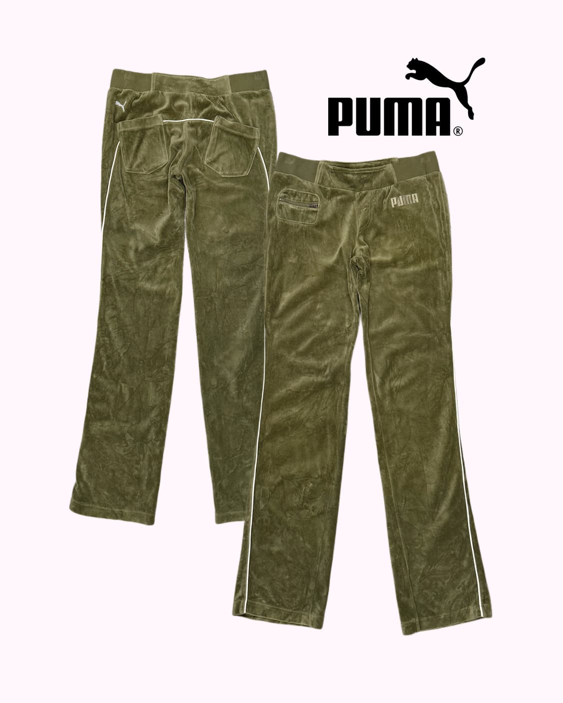 khaki velvet low-rise training pants 상품이미지1