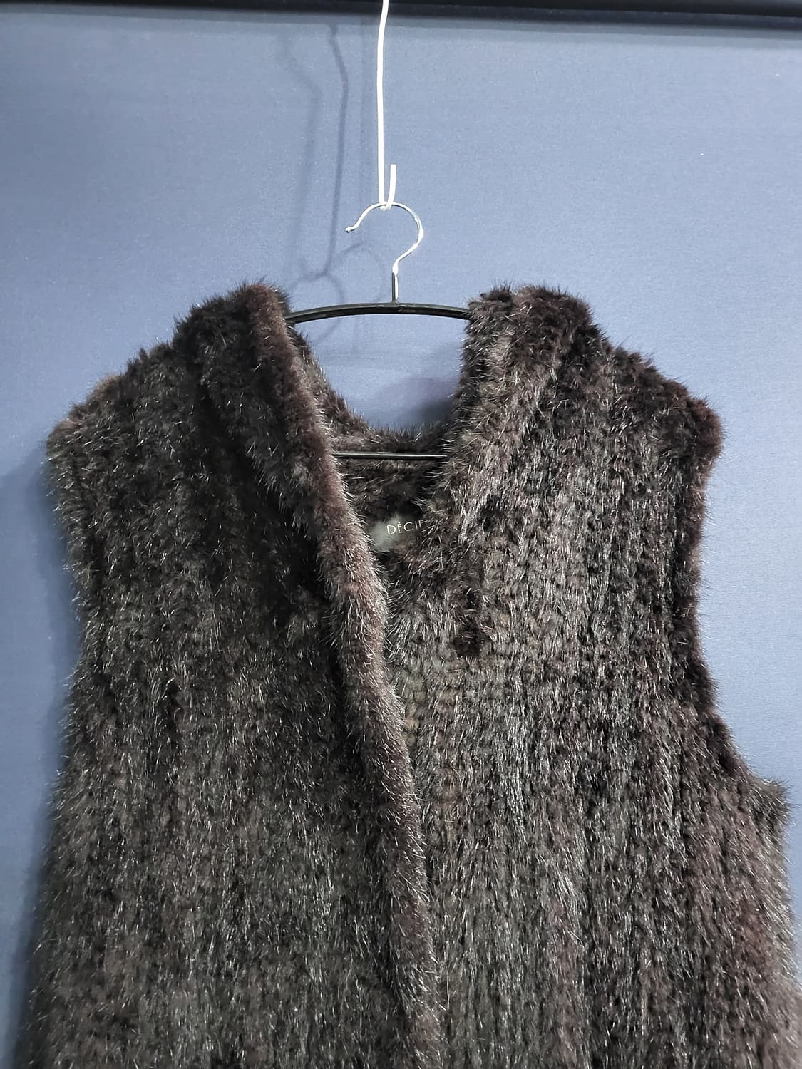 데시데 후드 밍크 롱베스트 상품이미지2