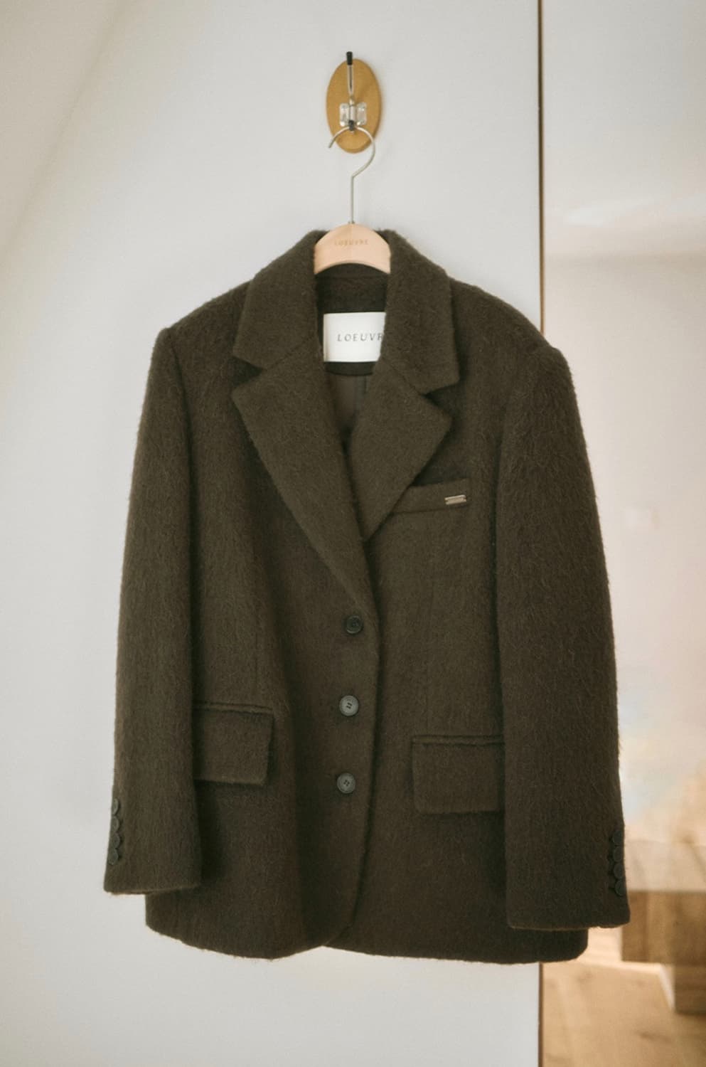택O 새상품) 루에브르 퀼티드 알파카 자켓 상품이미지1