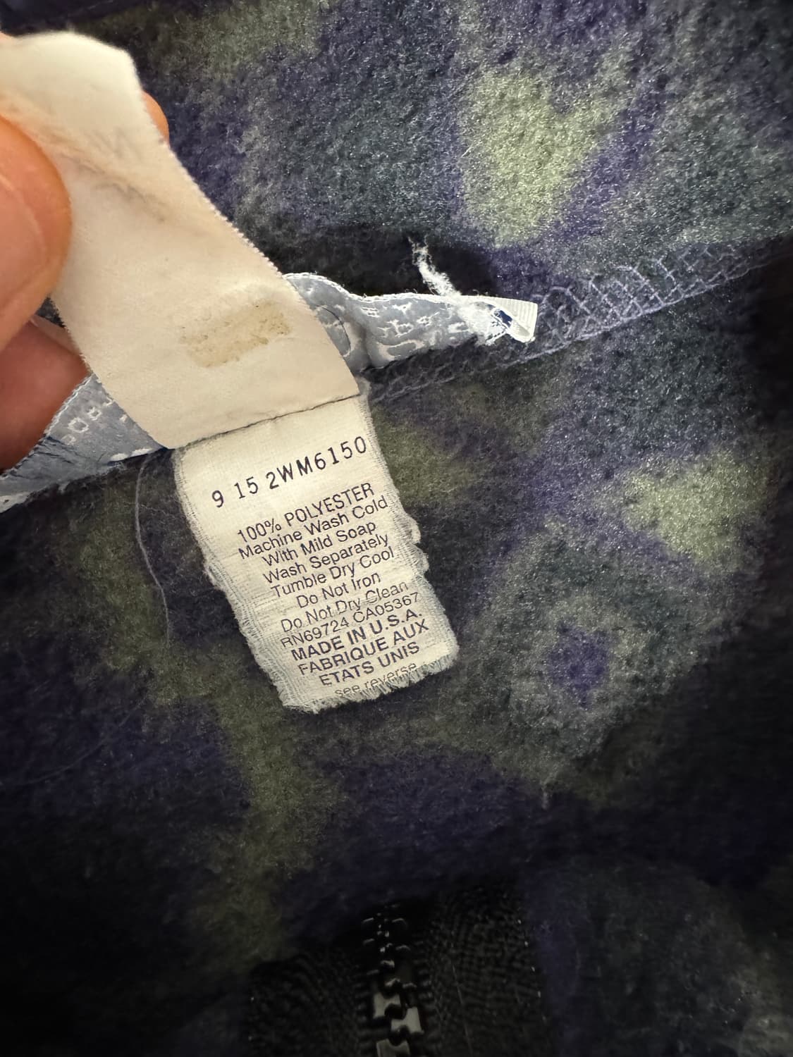 컬럼비아 1/4 지퍼 플리스 풀오버 퍼플 앤 라이트 그린 상품이미지6