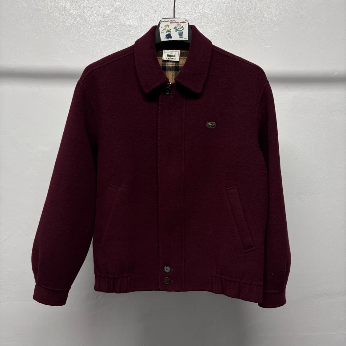 빈티지 라코스테 울 집업 상품이미지1