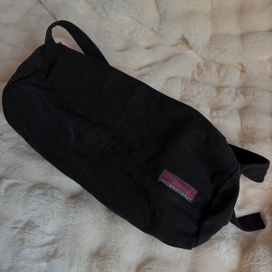 Vintage Canvas Duffel Bag – Black 상품이미지5