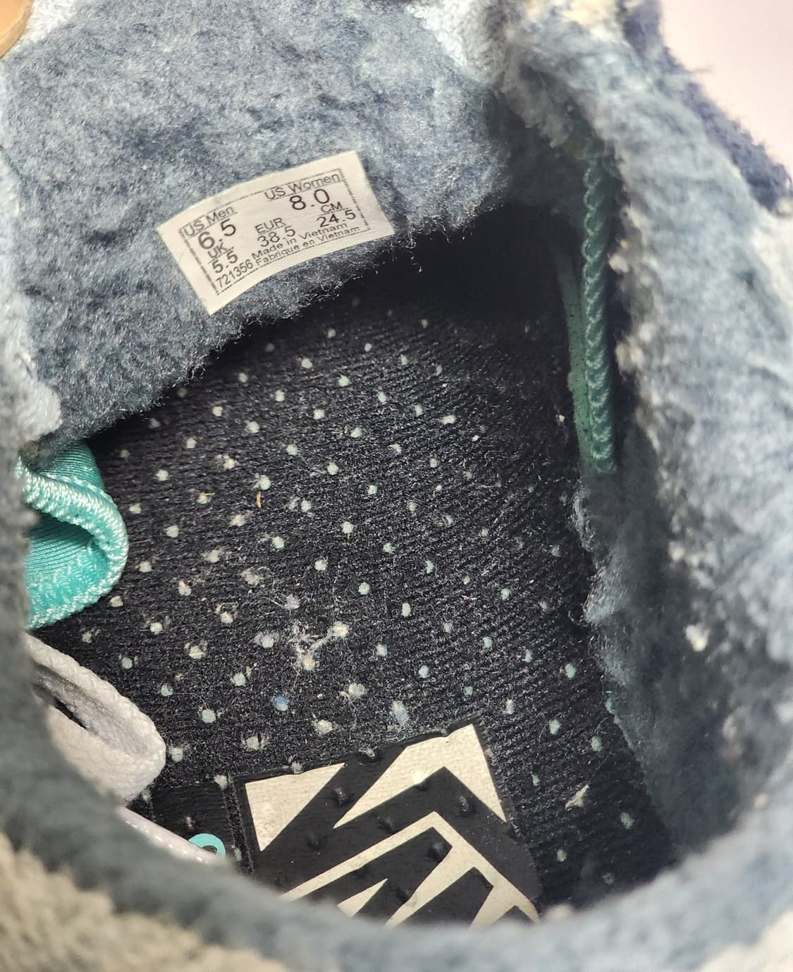 반스 올드스쿨 타월 소재 블루 245mm 상품이미지6