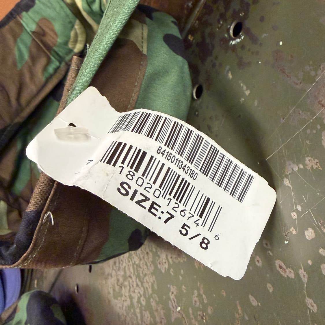 미군 오리지널 우드랜드 콜드웨더 BDU 필드캡 7 5/8 Size 데드스 상품이미지7