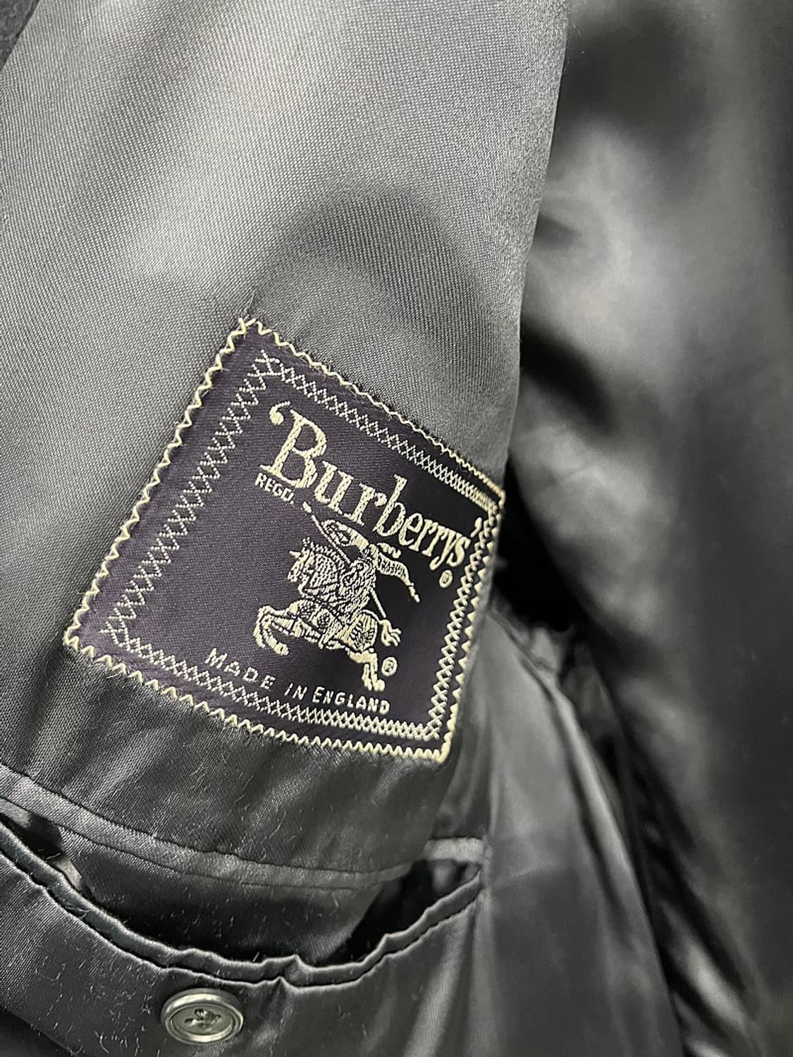 105) 버버리 네이비 울코트  상품이미지7