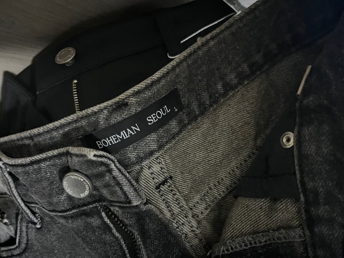 <새상품> 보헴서 데미지 워싱 쇼츠 22ss 그레이 L사이즈 상품이미지4