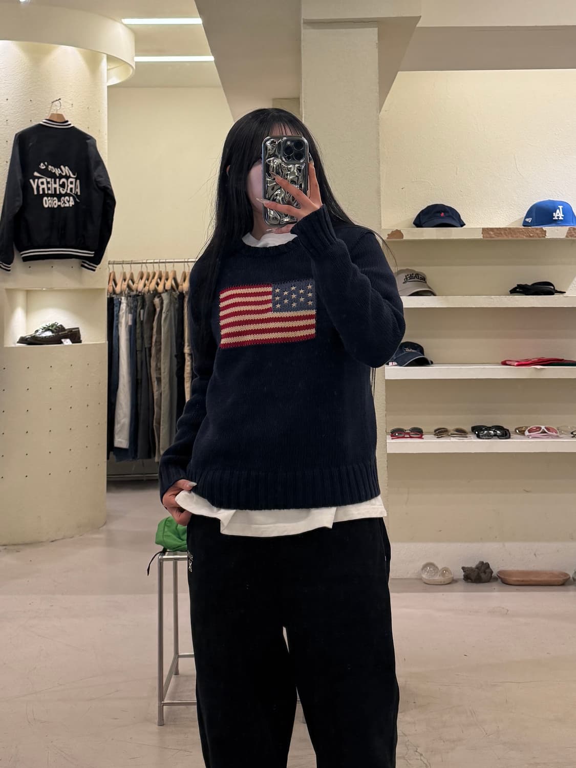 폴로 랄프로렌 성조기 니트 U1077 상품이미지1