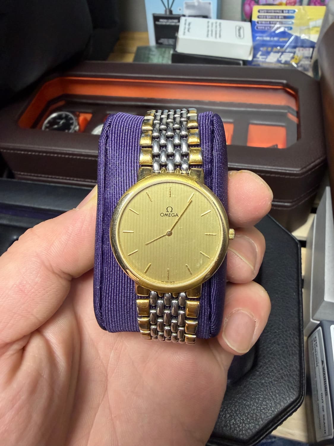 오메가 드빌 금장 쿼츠 빈티지 시계 상품이미지1