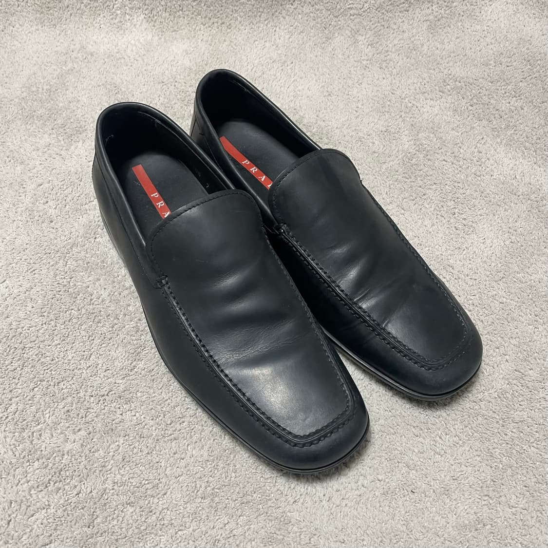 265) 프라다 스포츠 레더 로퍼 구두 상품이미지1