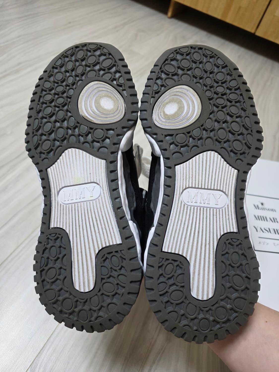 [42] 메종 미하라 야스히로 키스 og 솔 캔버스 로우탑 블랙  상품이미지8