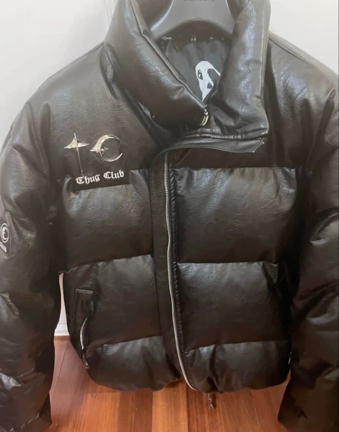 떠그클럽 레더패딩 2사이즈 급처 상품이미지2