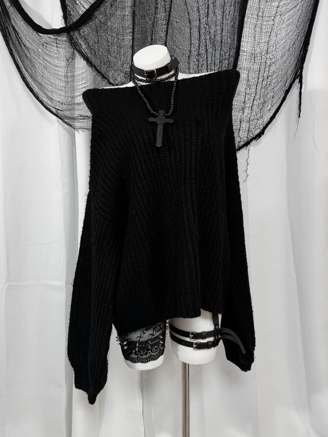 off shoulder knit 상품이미지2