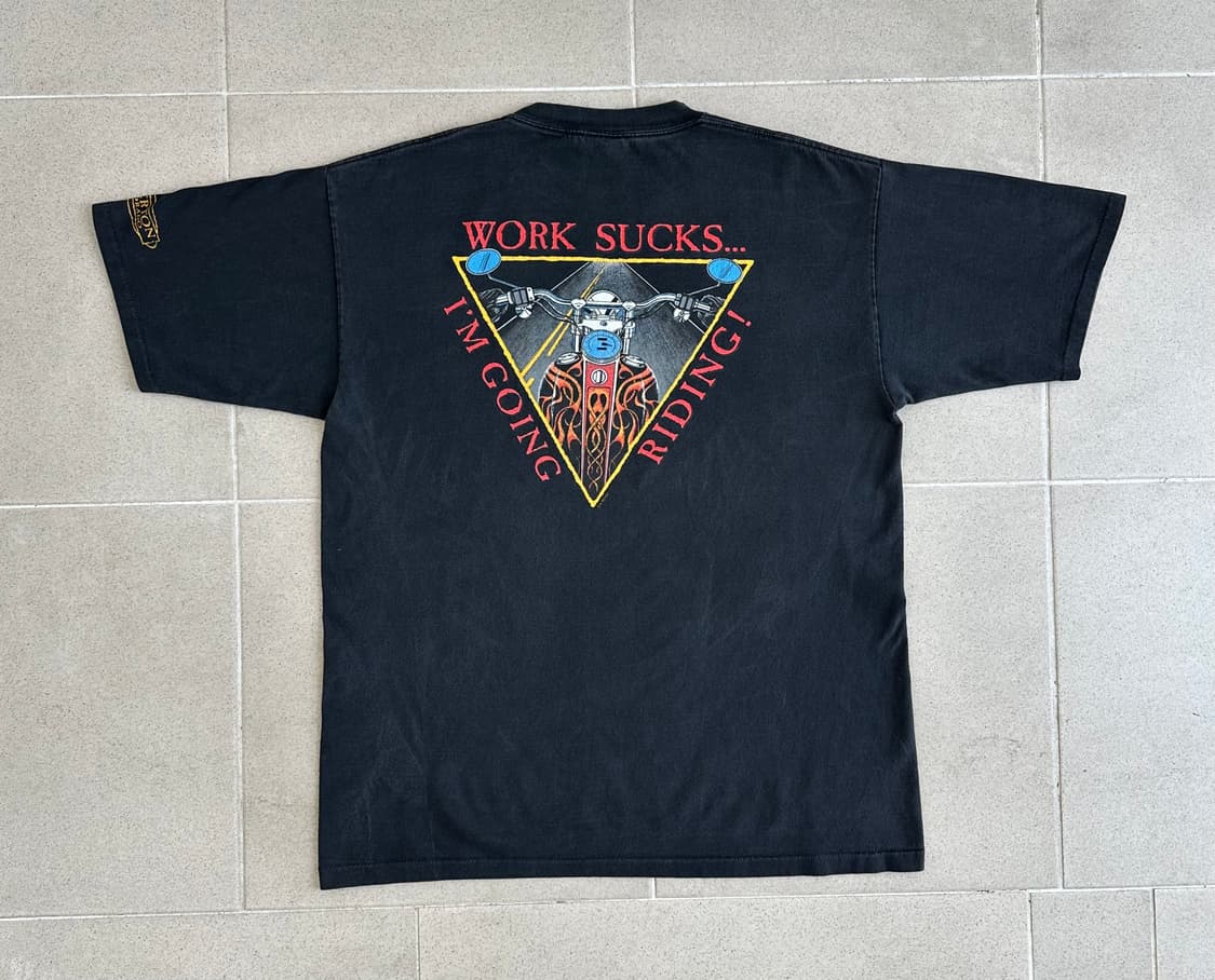90s 빈티지 바이크 티셔츠 XL 할리데이비슨 상품이미지1