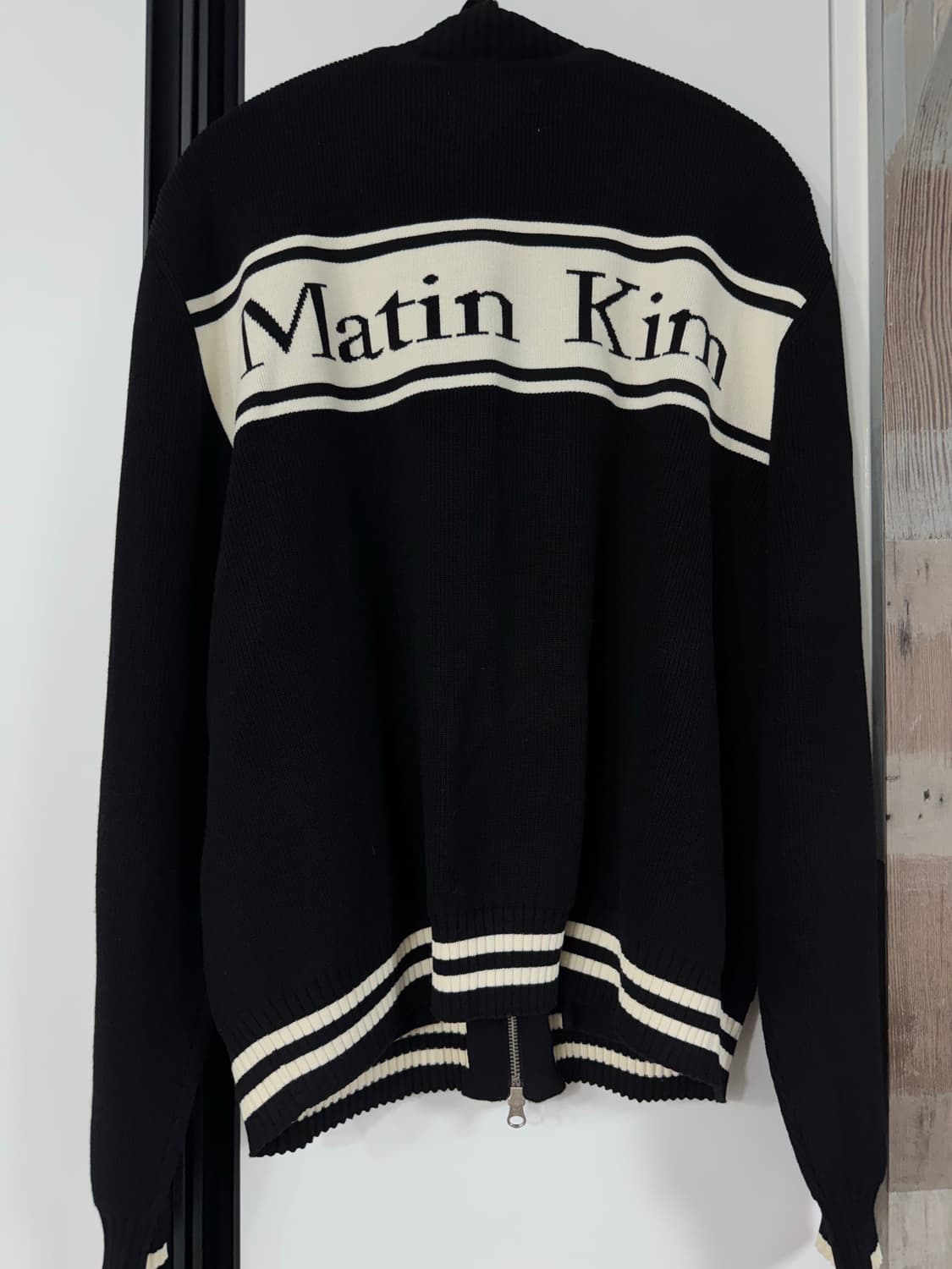 마뗑킴 집업니트 남자L 거의 새것 상품이미지2