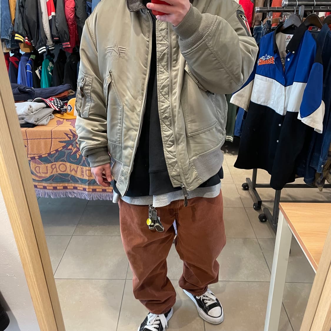 알파인더스트리 ma-1 자켓 2XL 상품이미지3