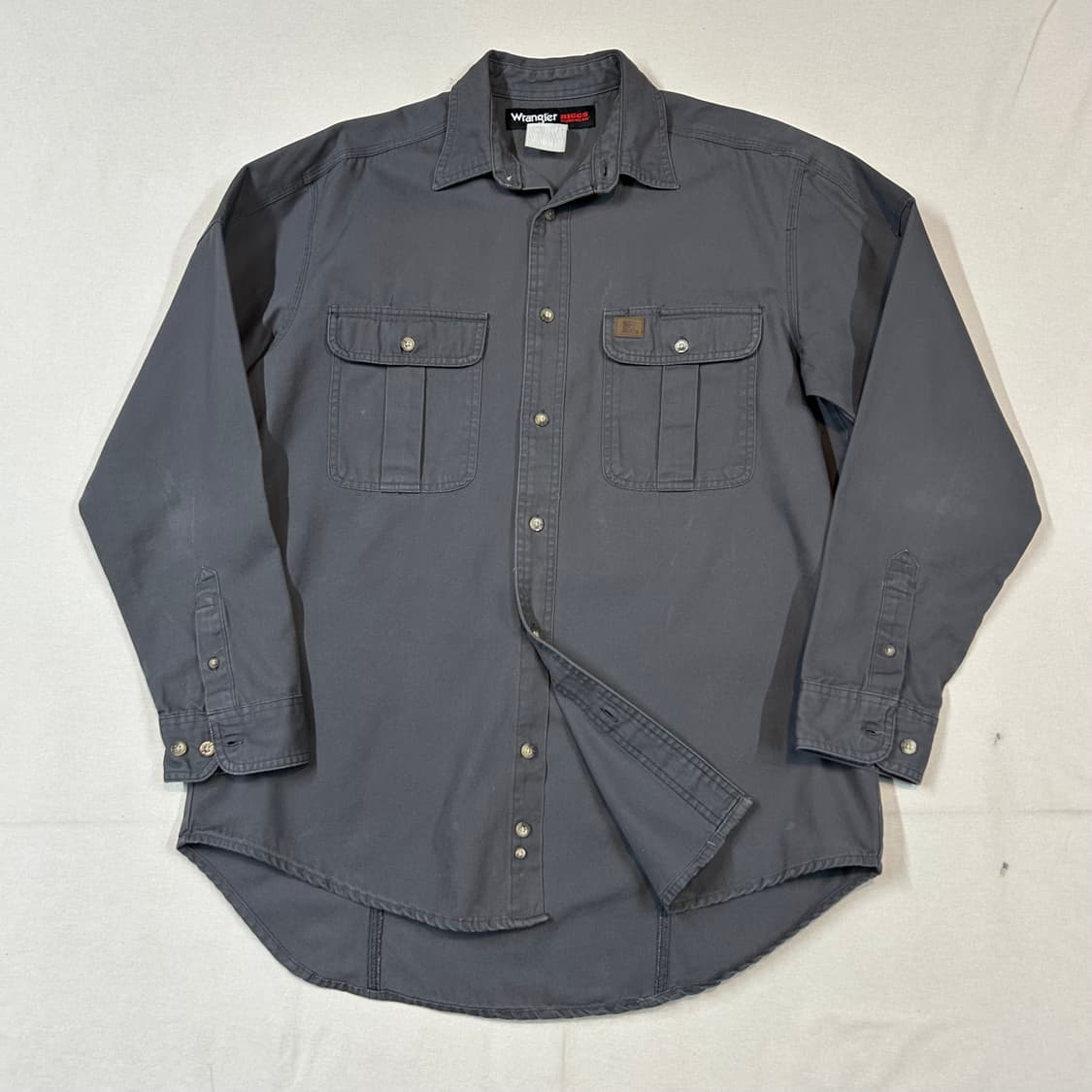 L) Wrangler 랭글러 투포켓 워크웨어 코튼 데님 셔츠 상품이미지1