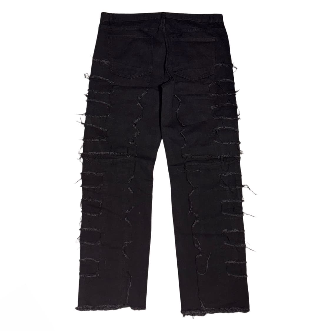 Black Crust Distressed Wide Denim 상품이미지2