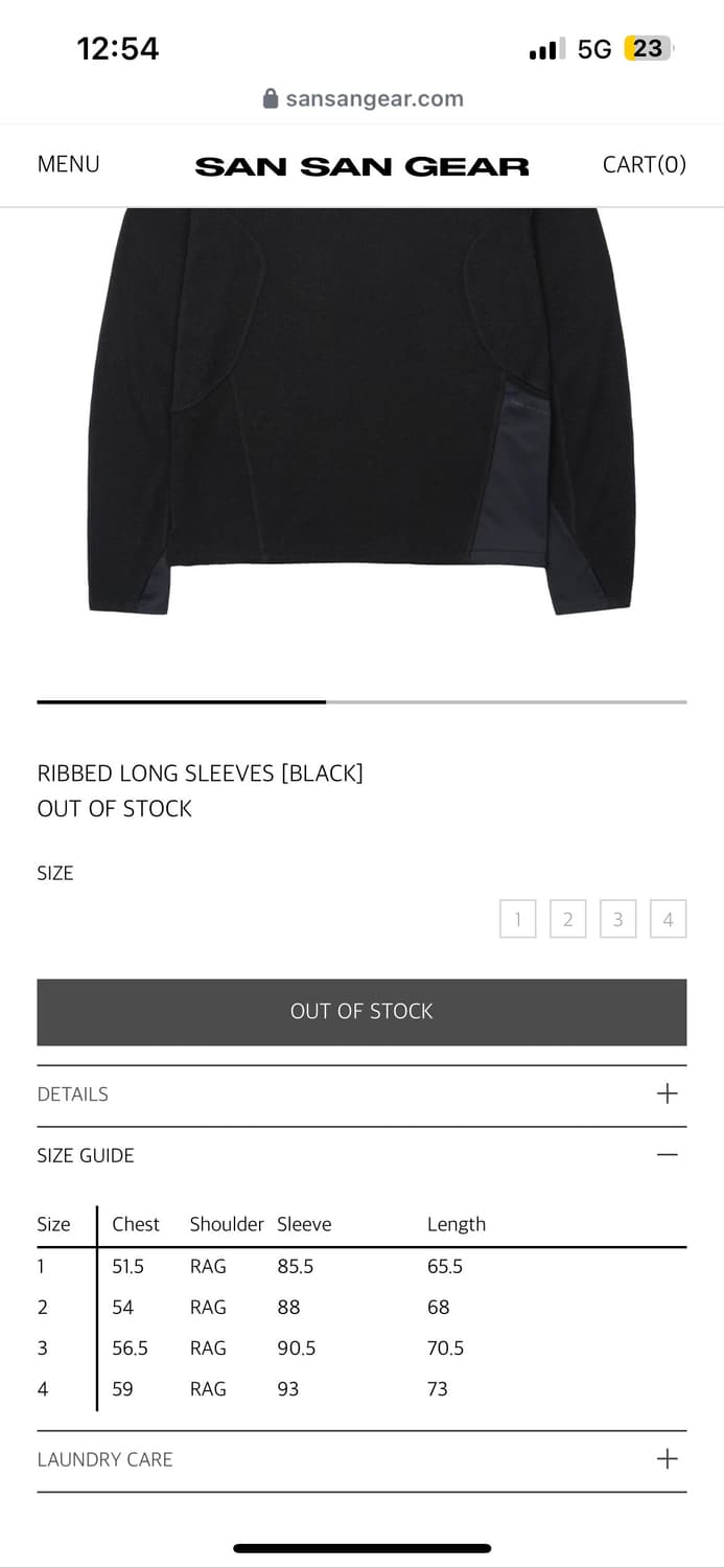 산산기어리브드 롱슬리브 RIBBED LONG SLEEVES [BLACK] 상품이미지5
