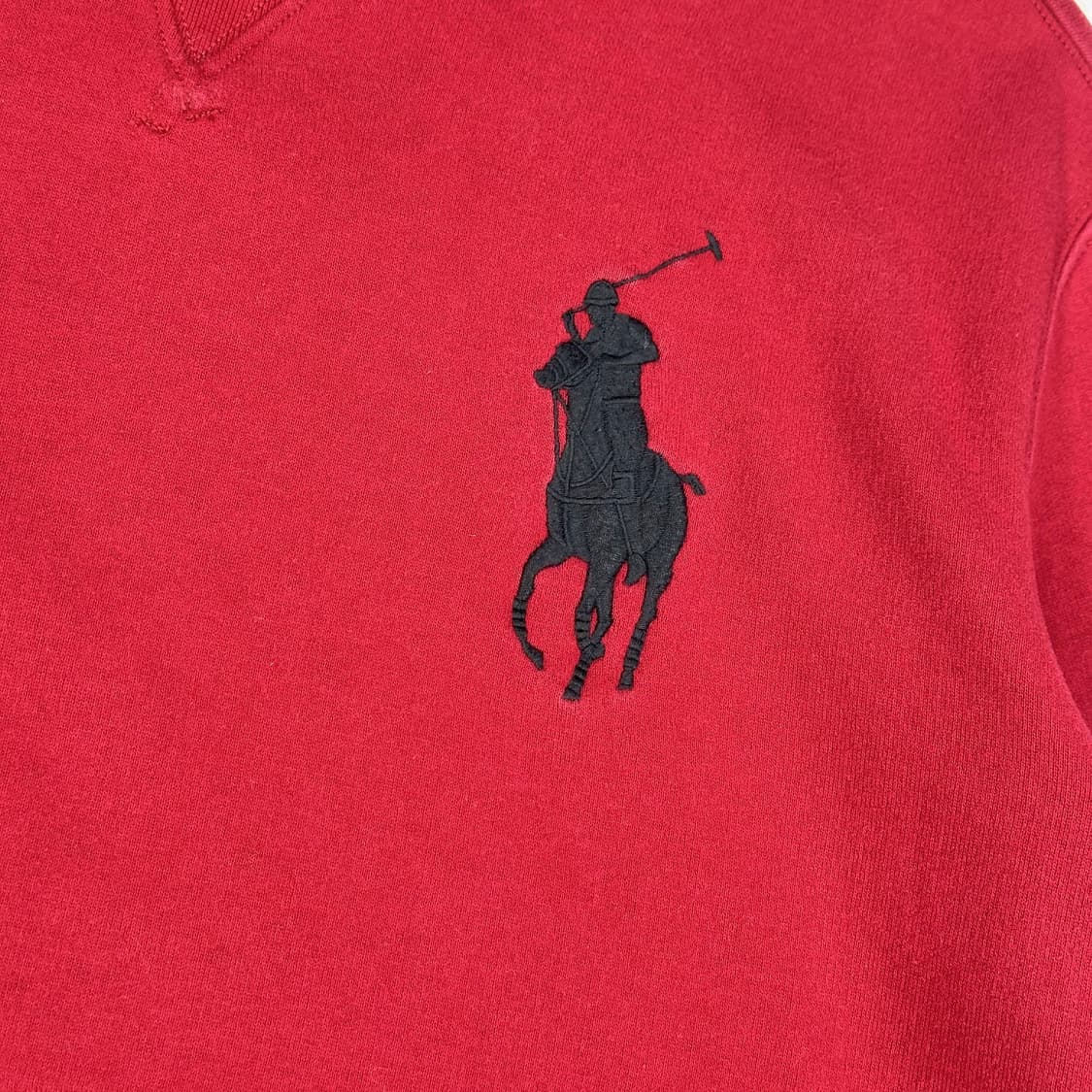 폴로 랄프로렌 클래식 빅로고 맨투맨 버건디 L 상품이미지3