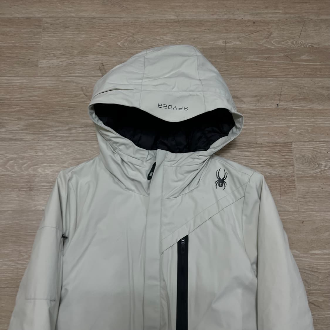 스파이더 여성 후드 우븐 롱패딩 점퍼 [크림] S/90 상품이미지2