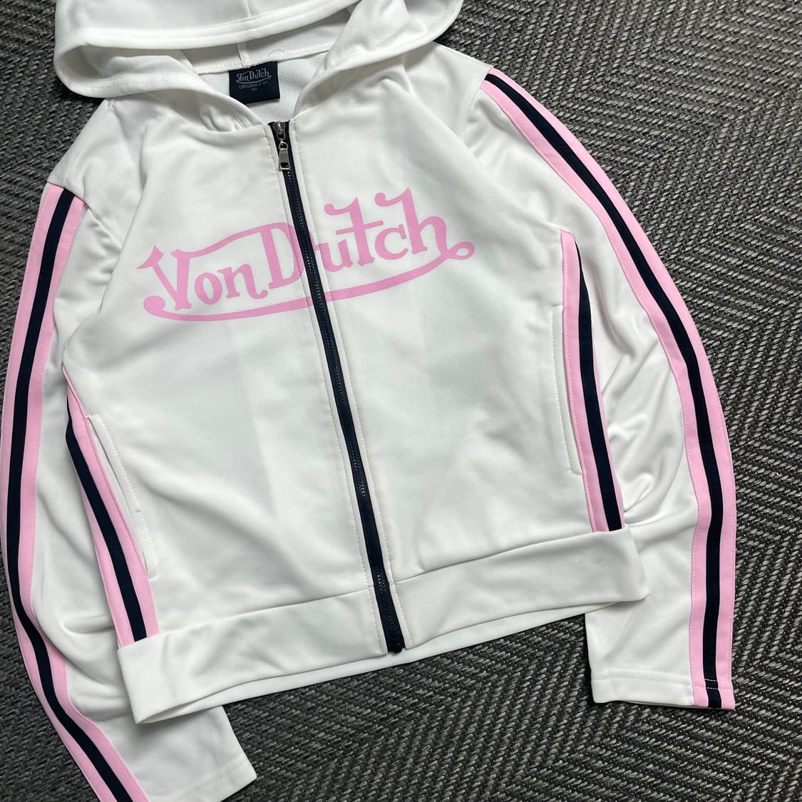 Von dutch 본더치 y2K 올드스쿨 트랙 후드집업o 6026 상품이미지3