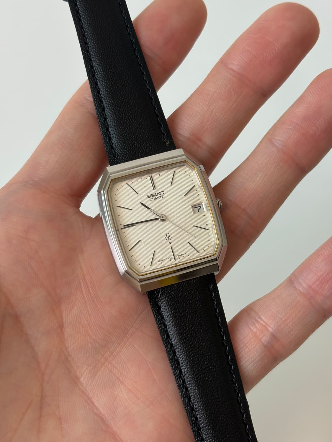 1980s Emblem Silver Square Quartz 상품이미지2