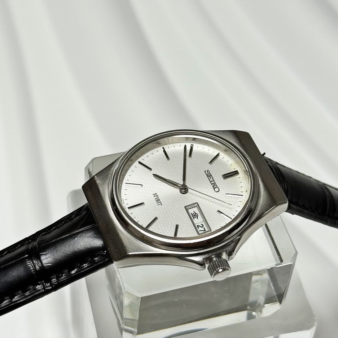 90s00s 빈티지 세이코 스피릿 텍스처 데이데이트 워치 상품이미지6