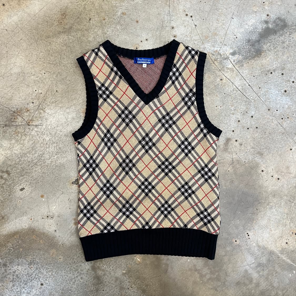 버버리 노바체크 니트 베스트 상품이미지1