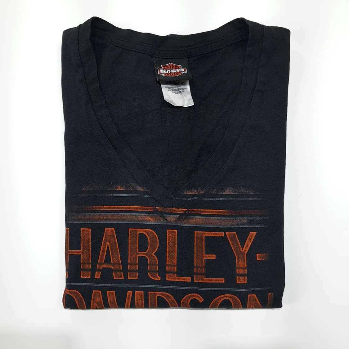 CL568 L 할리데이비슨 00s 미국판 벅아이 핑거홀 블랙 티셔츠 상품이미지7